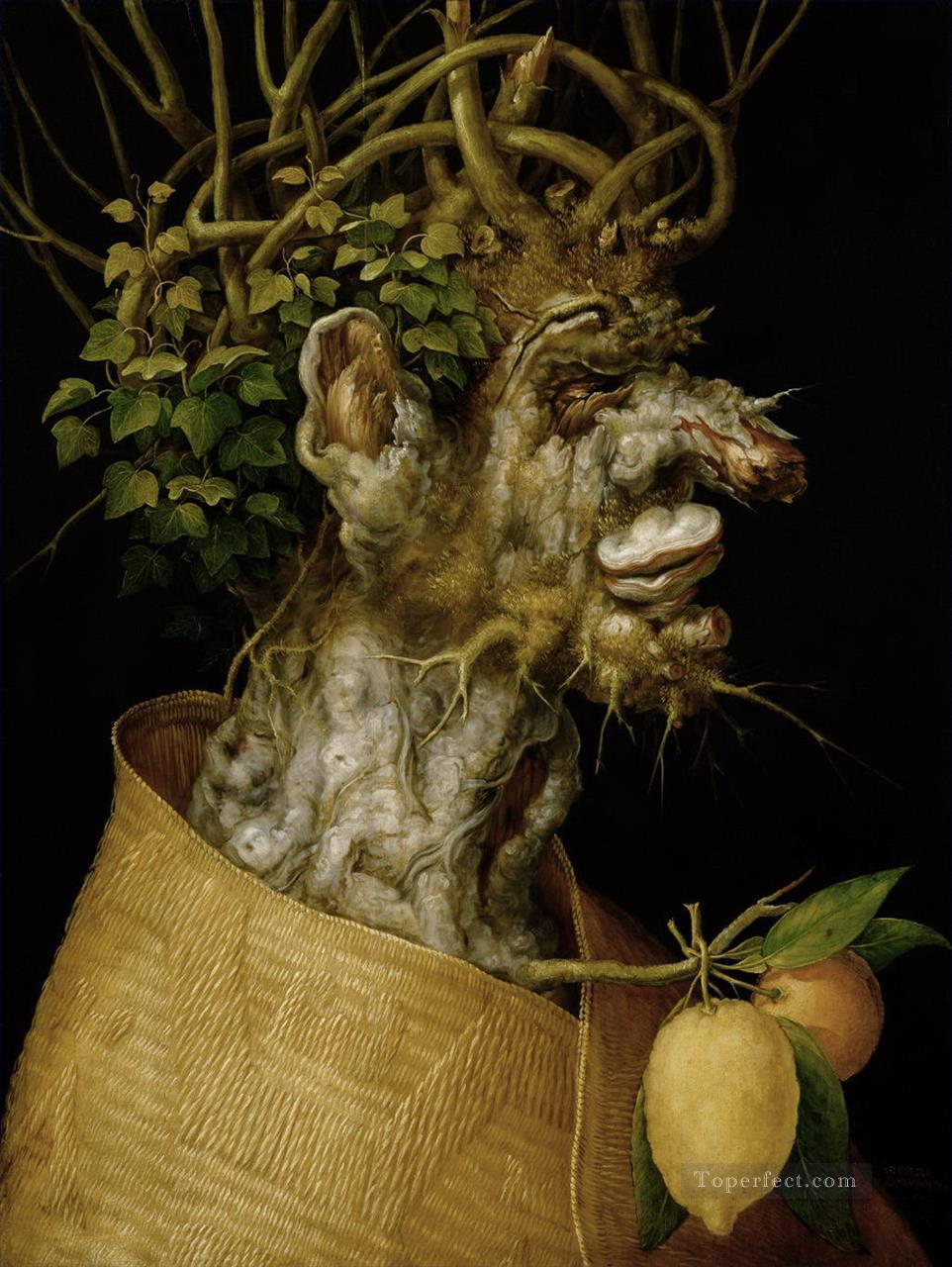 木の男 ジュゼッペ・アルチンボルド 古典的な静物画油絵